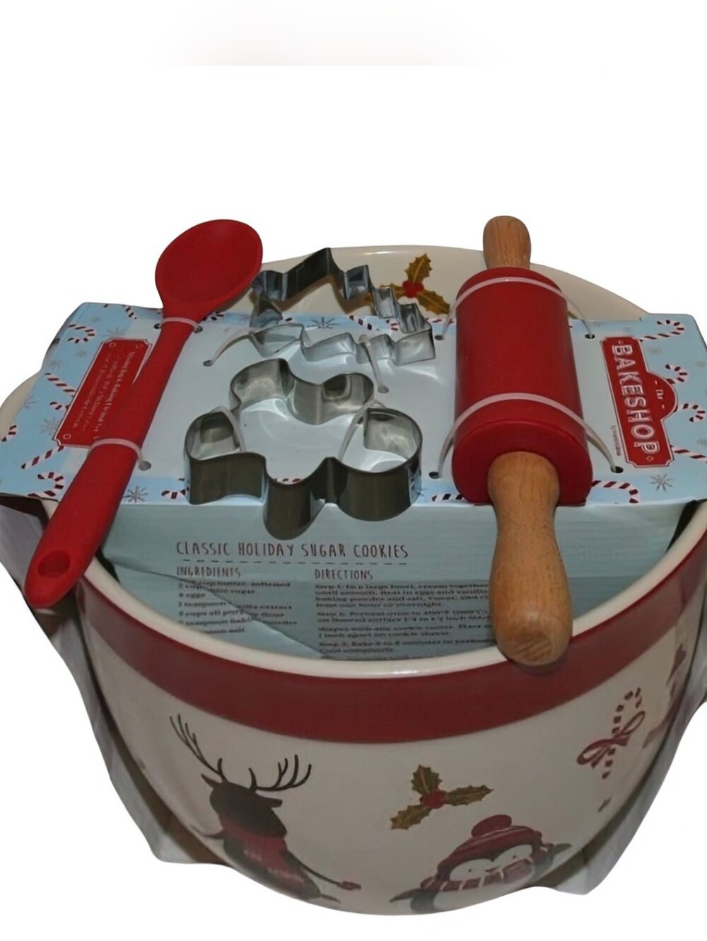 NEW The Bakeshop by MasterClass Christmas Baking Set & Batter Bowl